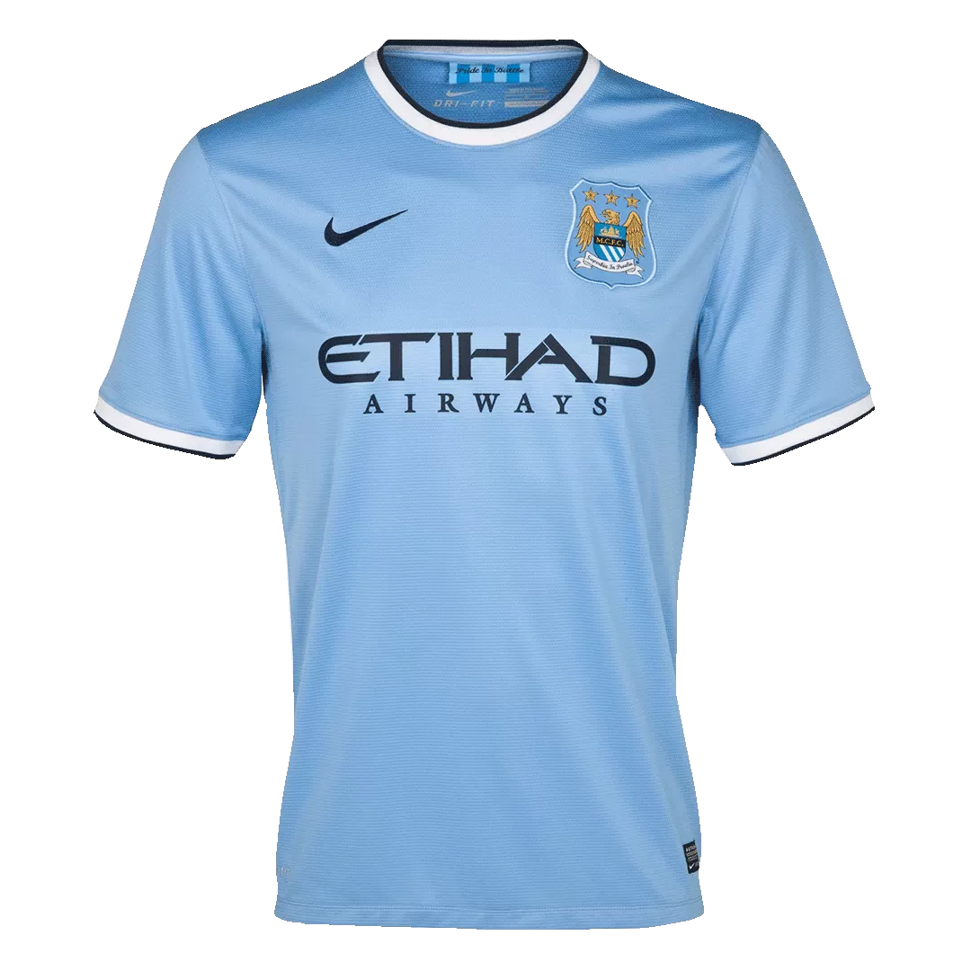 Manchester City Home Retro Soccer Jersey 2013/14