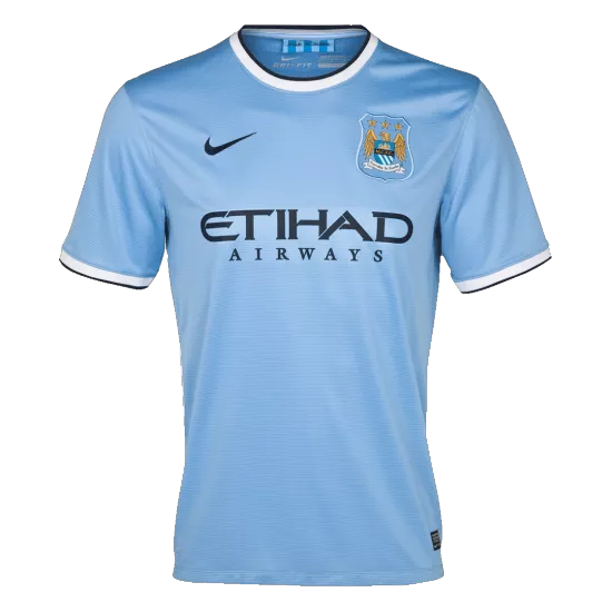 Manchester City Home Retro Soccer Jersey 2013/14 - thejerseys