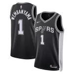 Discount San Antonio Spurs Victor Wembanyama #1 Black Swingman Jersey 2022/23 - thejerseys