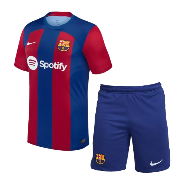 Men's Barcelona Home Jersey (Jersey+Shorts) Kit 2023/24 - Fans Version - thejerseys