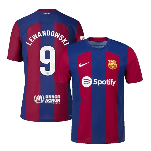 Barcelona LEWANDOWSKI #9 Home Match Jersey 2023/24 - thejerseys