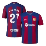 Barcelona F. DE JONG #21 Home Match Jersey 2023/24 - thejerseys