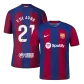 Barcelona F. DE JONG #21 Home Soccer Jersey 2023/24 - Player Version - thejerseys