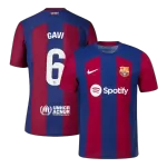 Barcelona GAVI #6 Home Soccer Jersey 2023/24 - Player Version - thejerseys