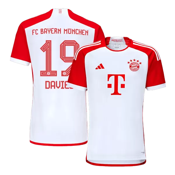 Men's Bayern Munich DAVIES #19 Home Soccer Jersey 2023/24 - Fans Version - thejerseys