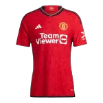 Manchester United B.FERNANDES #8 Home Soccer Jersey 2023/24 - Player Version - thejerseys