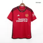 [Super Quailty] Men's Manchester United HØJLUND #11 Home Soccer Jersey 2023/24 - thejerseys