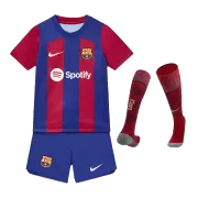Kid's Barcelona Home Jerseys Full Kit 2023/24 - thejerseys