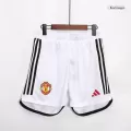 Manchester United Home Soccer Shorts 2023/24 - Player Version - thejerseys