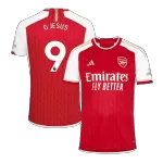 Men's Arsenal G.JESUS #9 Home Soccer Jersey 2023/24 - Fans Version - thejerseys