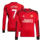 Men's Manchester United MOUNT #7 Home Long Sleeve Soccer Jersey 2023/24 - thejerseys