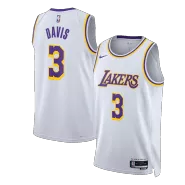 Men's Los Angeles Lakers Anthony Davis #3 White Swingman Jersey 2022/23 - Association Edition - thejerseys