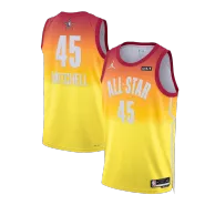 Men's All Star Donovan Mitchell #45 Orange All-Star Game Swingman Jersey 2023 - thejerseys