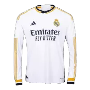 Men's Real Madrid Home Long Sleeve Soccer Jersey 2023/24 - Player Version - thejerseys