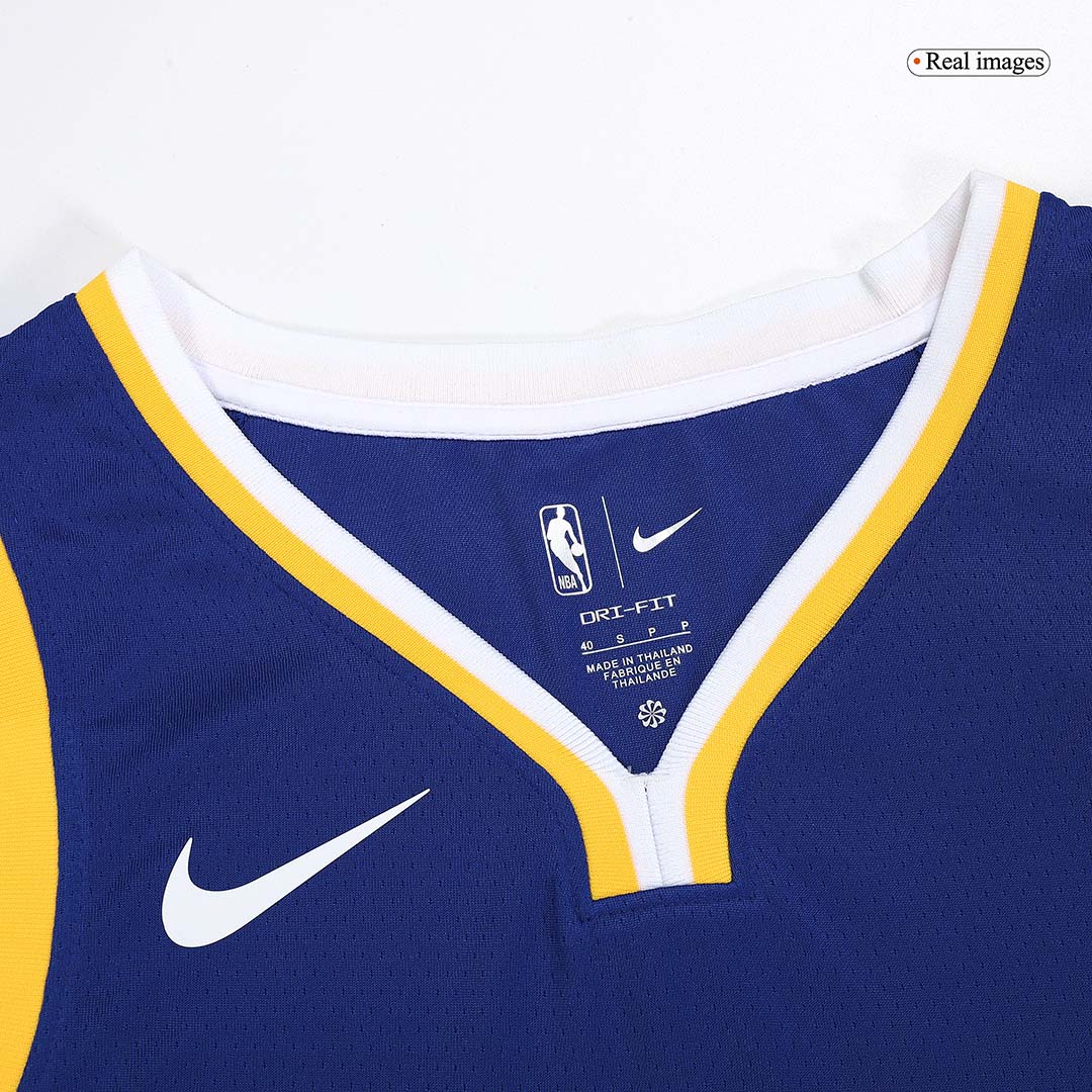 Nike Men's Golden State Warriors Klay Thompson #11 Blue Dri-Fit Swingman Jersey, Small