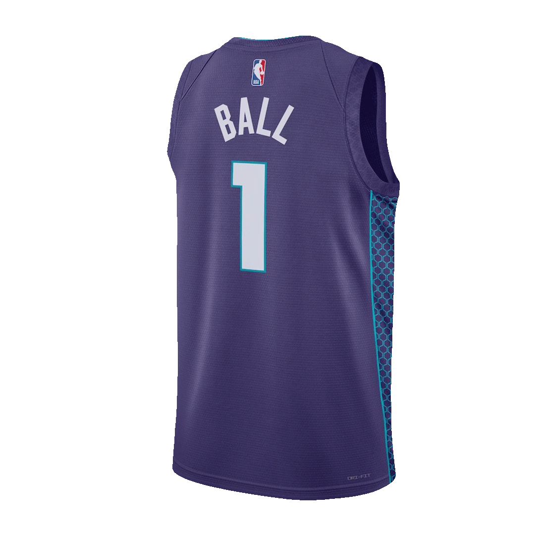 2021-22 CHARLOTTE HORNETS BALL #2 JORDAN SWINGMAN JERSEY (AWAY) L