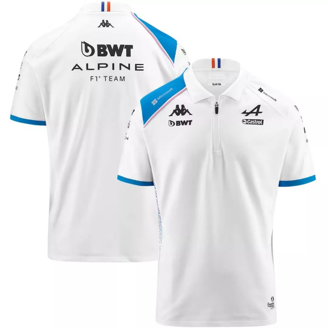 BWT Alpine F1 Team Polo Shirt White jersey 2023