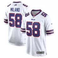 Men Buffalo Bills Matt Milano #58 White Game Jersey - thejerseys
