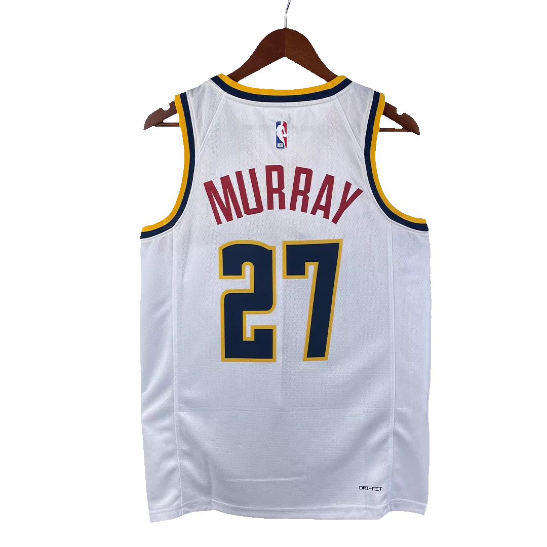Men's Denver Nuggets Jamal Murray #27 White Swingman Jersey 2022/23 - Association Edition - thejerseys