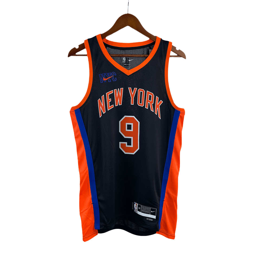 Nike Women's 2022-23 City Edition New York Knicks Black Boxy T