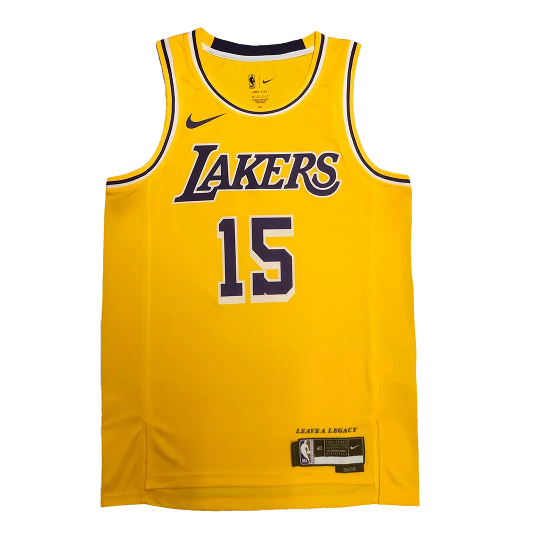 Men's Los Angeles Lakers Austin Reaves #15 Yellow Swingman Jersey 2022/23 - Association Edition - thejerseys