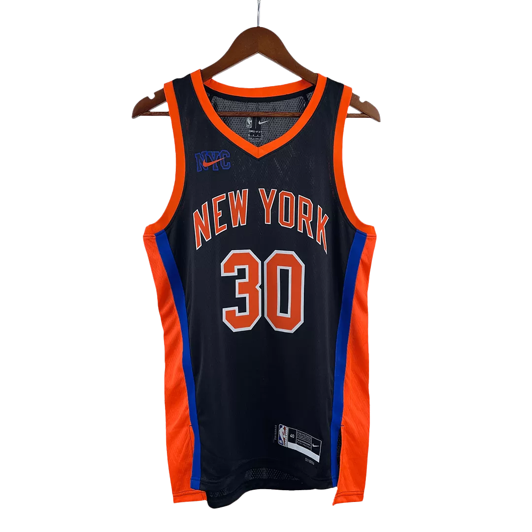 Men's New York Knicks Julius Randle #30 Black Swingman Jersey 2022/23 - City Edition - thejerseys