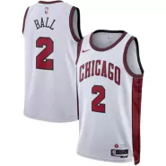 Lonzo Ball #2 Chicago Bulls Swingman Jersey White 2022/23 - City Edition - thejerseys