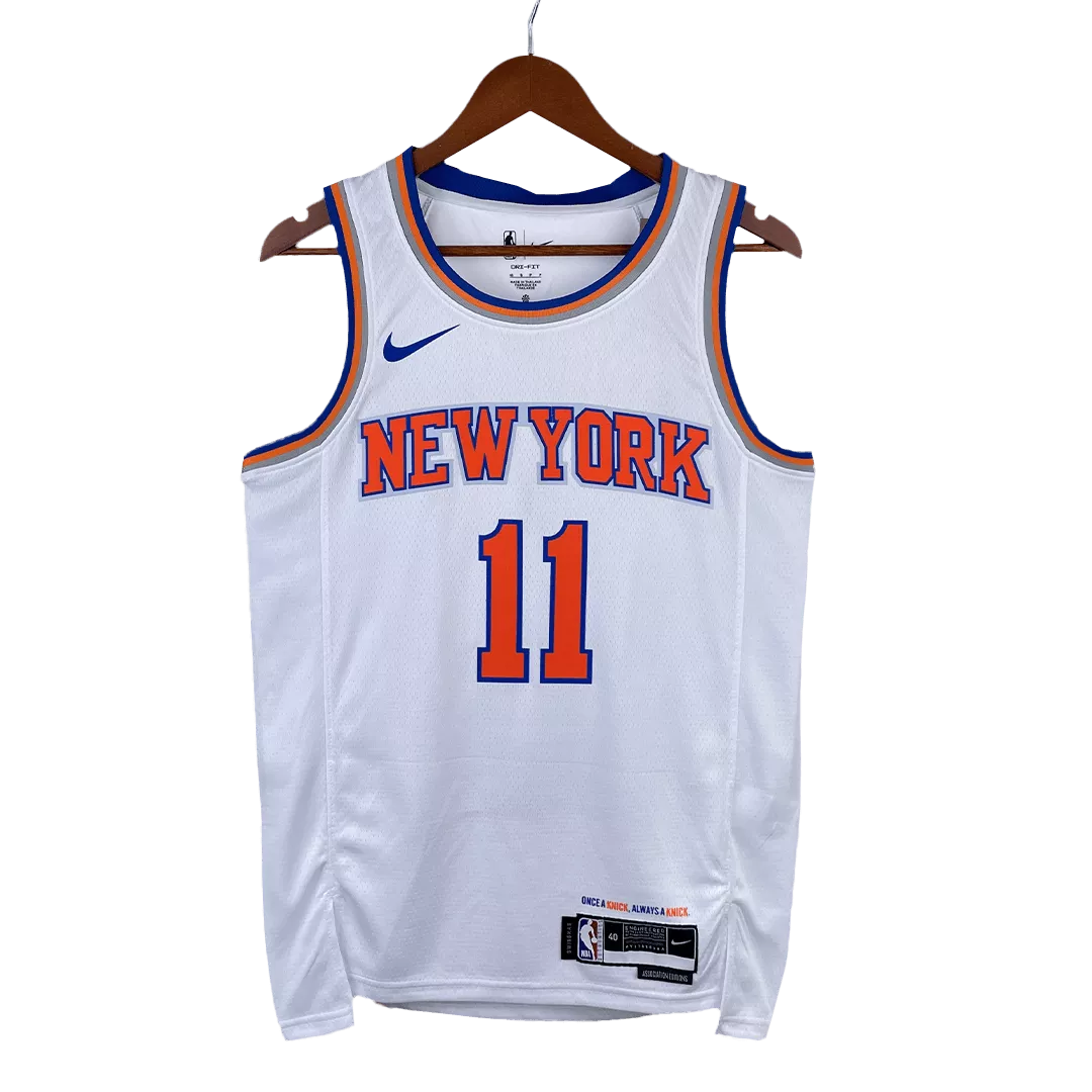 Men's New York Knicks Jalen Brunson #11 White Swingman Jersey 2022/23 - Icon Edition - thejerseys