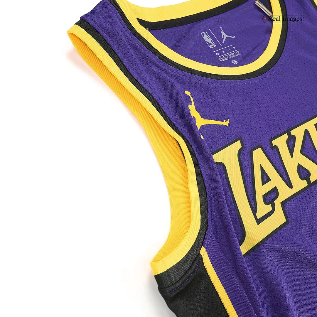 Men's Los Angeles Lakers Anthony Davis #3 Purple Swingman Jersey 22/23 - Statement Edition - thejerseys
