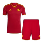 Men's Roma Home Jersey (Jersey+Shorts) Kit 2023/24 - Fans Version - thejerseys