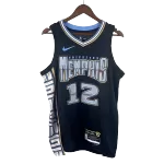 Men's Memphis Grizzlies Morant #12 Black Swingman Jersey 2022/23 - City Edition - thejerseys