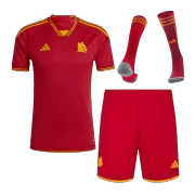 Men's Roma Home Jersey Full Kit 2023/24 - Fans Version - thejerseys