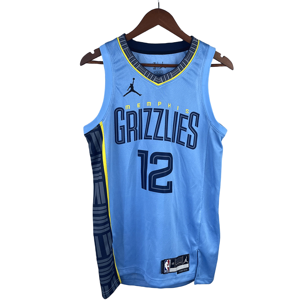 Retro Version Fans NBA Memphis Grizzlies Blue & White #12 Jersey