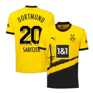 Men's Borussia Dortmund SABITZER #20 Home Soccer Jersey 2023/24 - Fans Version - thejerseys