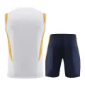 Real Madrid White Sleeveless Training Kit 2023/24 For Adults - thejerseys