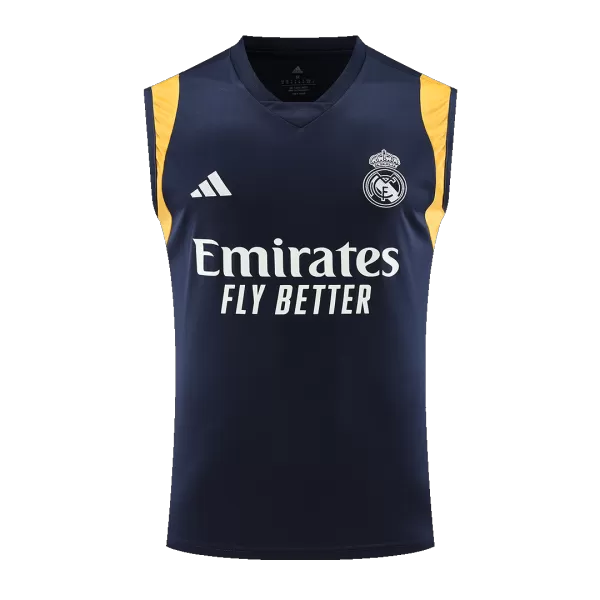 Real Madrid Pre-Match Navy Sleeveless Top 2023/24 - thejerseys