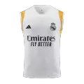 Real Madrid White Sleeveless Training Kit 2023/24 For Adults - thejerseys
