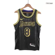 Men's Los Angeles Lakers Kobe Bryant #8 & #24 Black Swingman Jersey - thejerseys