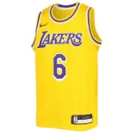 Youth Los Angeles Lakers LeBron James #6 Gold Swingman Jersey 2022/23 - Icon Edition - thejerseys