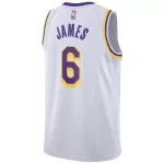 Youth Los Angeles Lakers LeBron James #6 White Swingman Jersey 2022/23 - Association Edition - thejerseys
