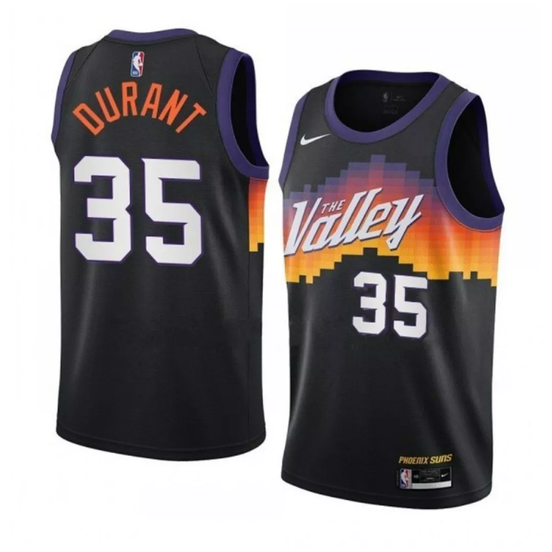 Youth Phoenix Suns Kevin Durant #35 Black Swingman Jersey 2021 - City Edition - thejerseys