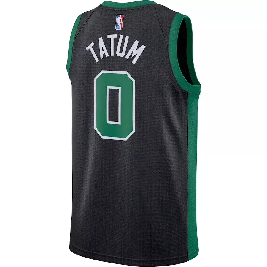 Youth Boston Celtics Jayson Tatum #0 Black Swingman Jersey - Statement Edition - thejerseys