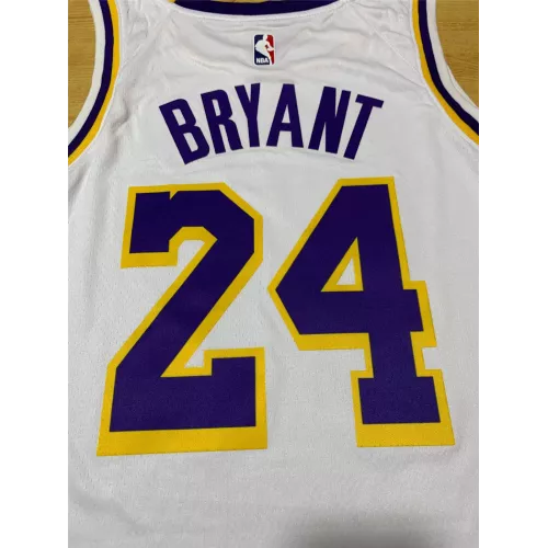 Youth Los Angeles Lakers Kobe Bryant #24 White Swingman Jersey - Association Edition - thejerseys