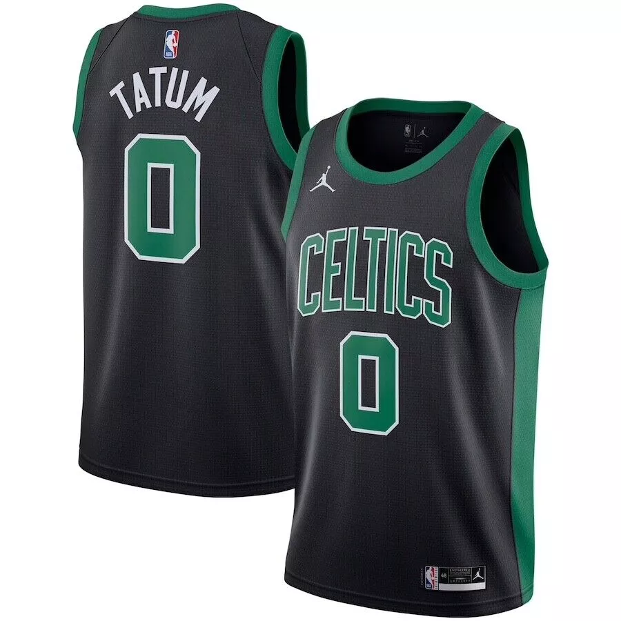 Youth Boston Celtics Jayson Tatum #0 Black Swingman Jersey - Statement Edition - thejerseys