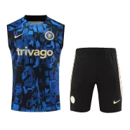 Chelsea Blue Sleeveless Training Kit 2023/24 For Adults - thejerseys