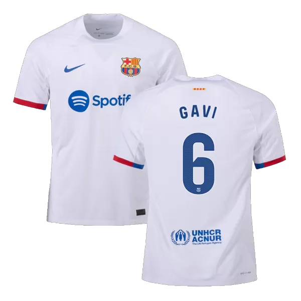 Barcelona GAVI #6 Away Soccer Jersey 2023/24 - Player Version - thejerseys