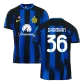 Men's Inter Milan DARMIAN #36 Home Soccer Jersey 2023/24 - Fans Version - thejerseys