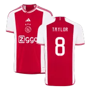 Men's Ajax TAYLOR #8 Home Soccer Jersey 2023/24 - Fans Version - thejerseys