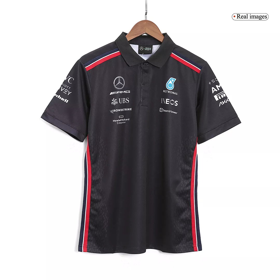 Mercedes AMG Petronas F1 Racing Team Polo 2023 - Black - thejerseys