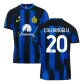 Men's Inter Milan ÇALHANOĞLU #20 Home Soccer Jersey 2023/24 - Fans Version - thejerseys